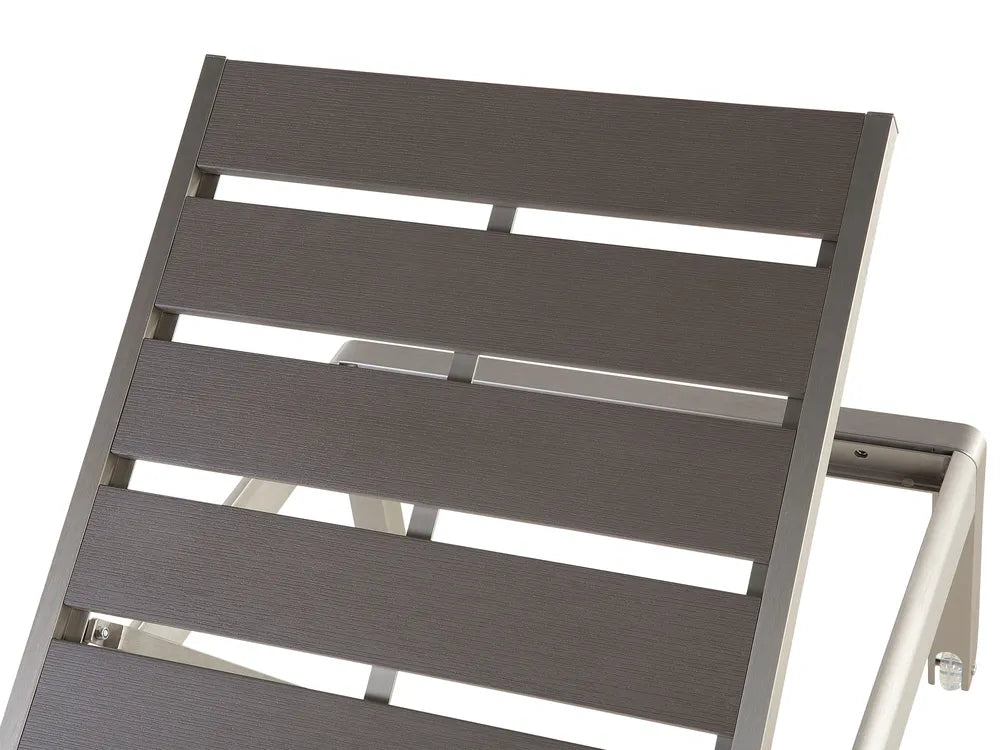 Garden Sun Lounger Grey Nardo