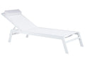 Aluminium Garden Sun Lounger White Catania II