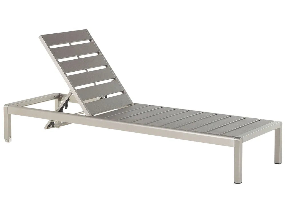 Garden Sun Lounger Grey Nardo