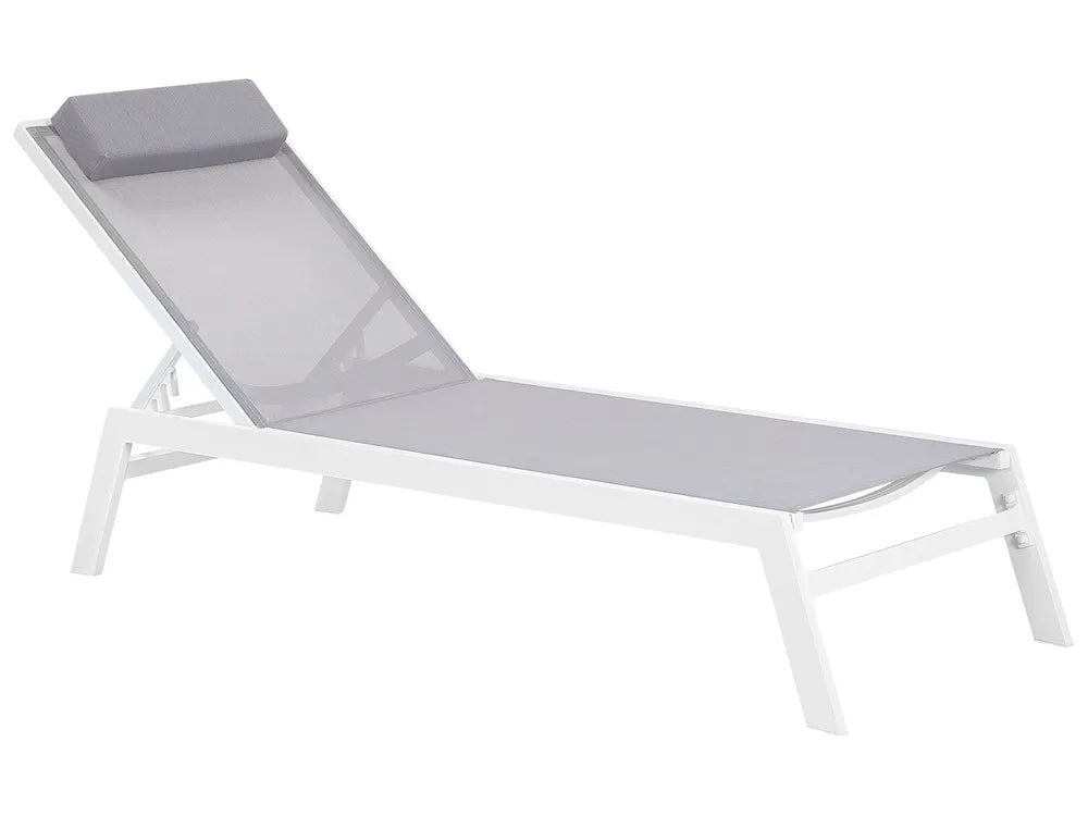 Garden Sun Lounger Grey Catania II