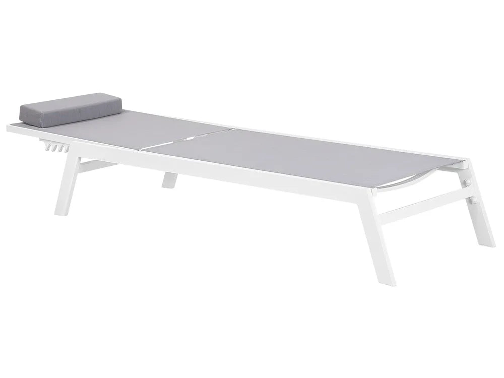 Garden Sun Lounger Grey Catania II