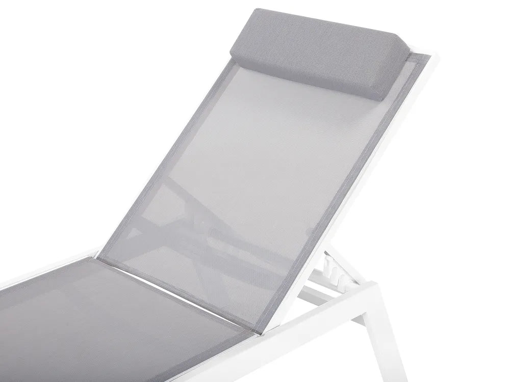 Garden Sun Lounger Grey Catania II