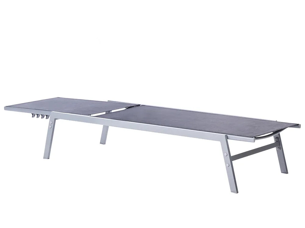 Garden Sun Lounger Black Noli