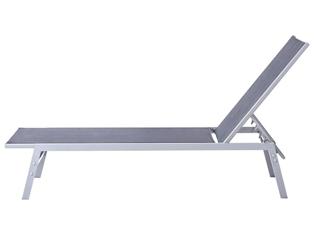 Garden Sun Lounger Black Noli