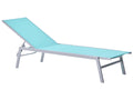 Steel Garden Sun Lounger Blue Noli