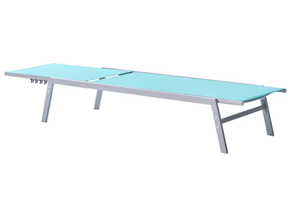 Steel Garden Sun Lounger Blue Noli