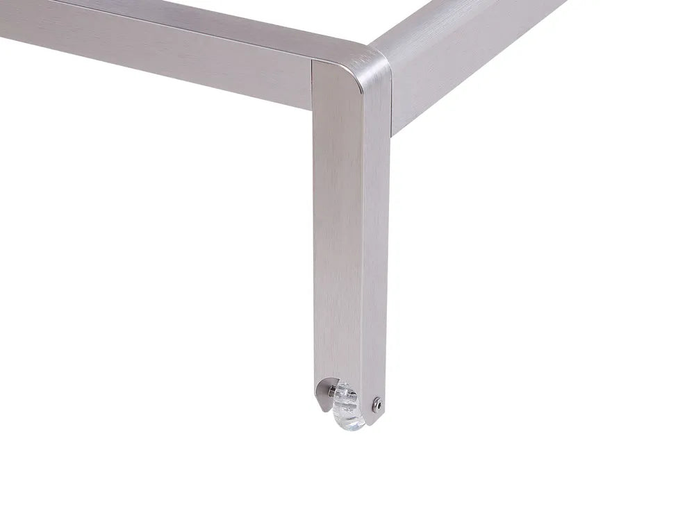 Aluminium Garden Sun Lounger White Fossato