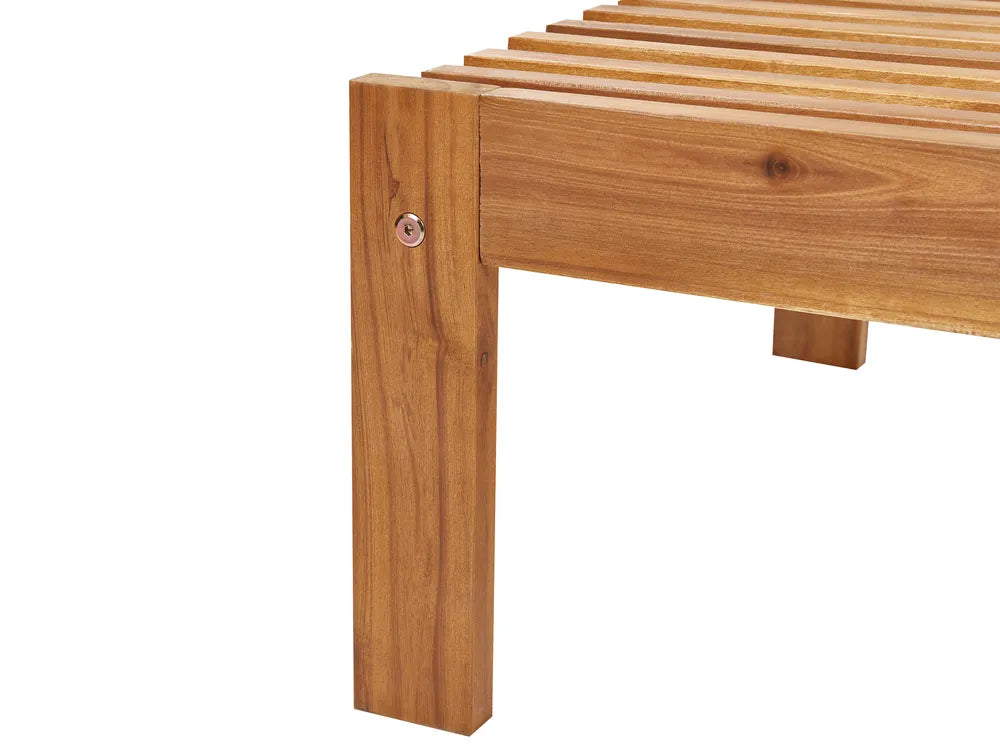 Acacia Wood Reclining Sun Lounger Light Bellano